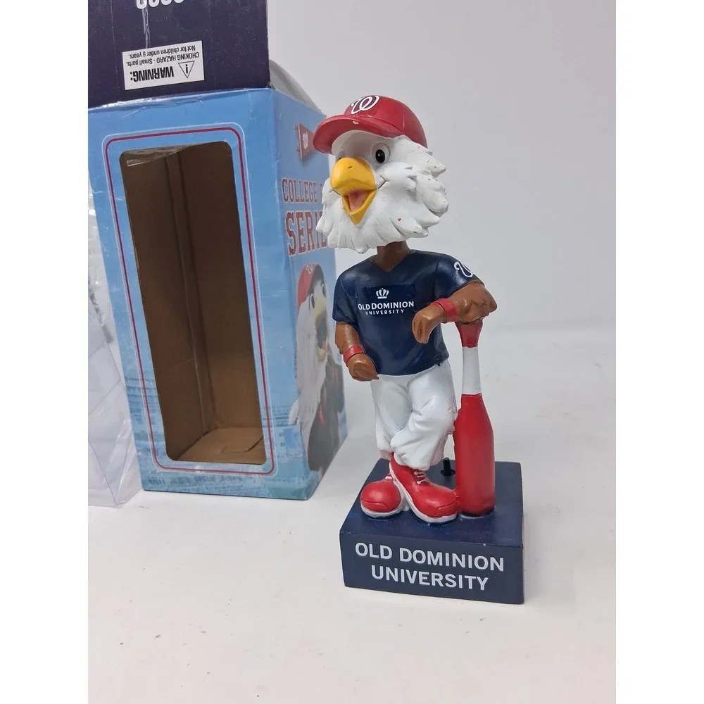 2020 Washington Nationals Screech ODU College Days Bobblehead. R